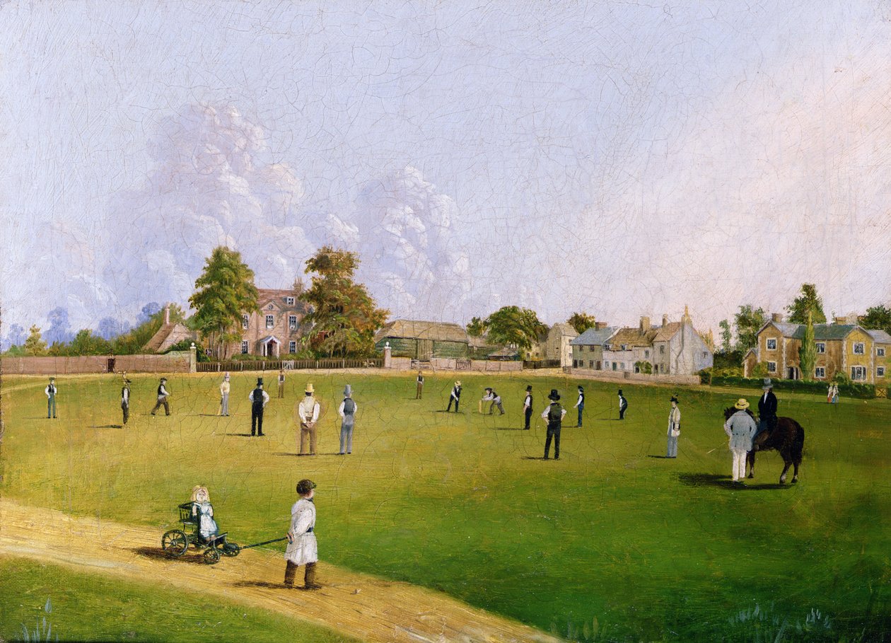 Krykiet na Mitcham Green autorstwa English School