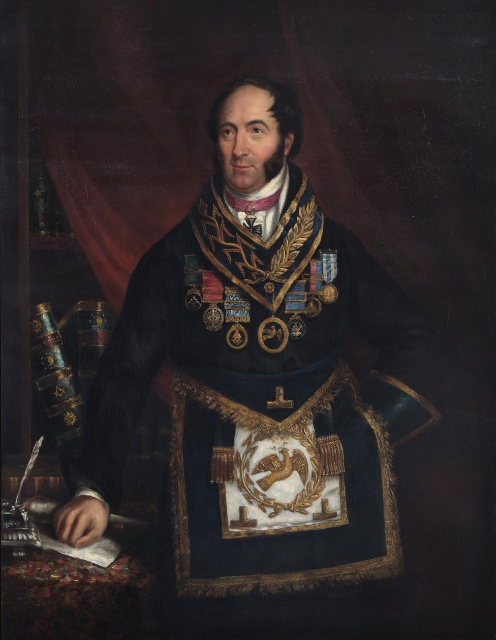 Dr Robert Thomas Crucefix, 1837 autorstwa English School