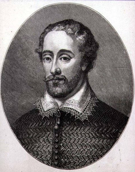 Edmund Spenser (c.1552-99) (grawerowanie) autorstwa English School