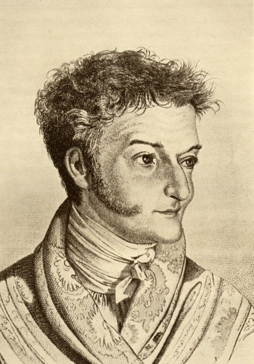 Ernst Theodor Amadeus Hoffmann (1776-1822) (grafika) autorstwa English School