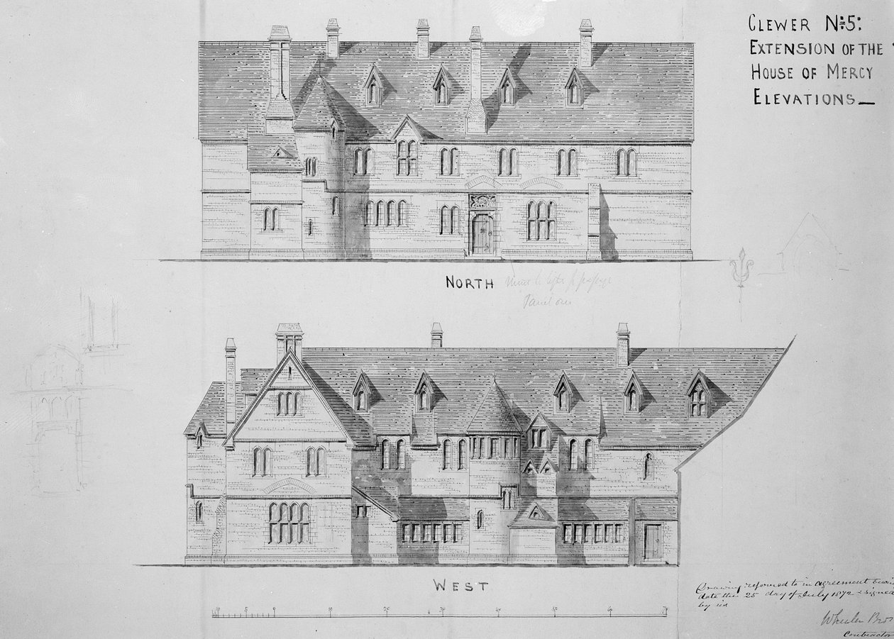 Rozbudowa Domu Miłosierdzia, Clewer autorstwa English School