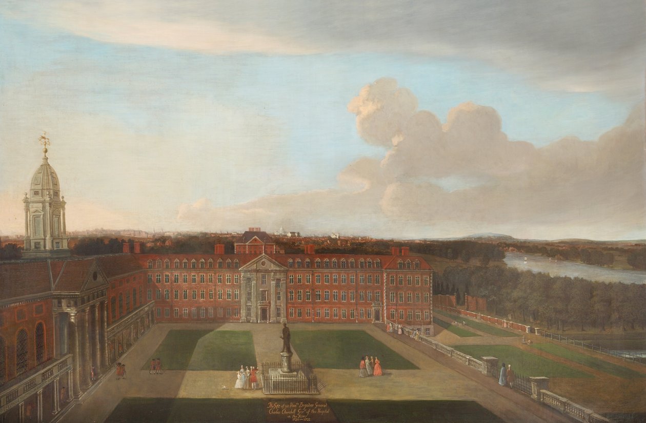 Rysunek Sąd, c.1720 autorstwa English School