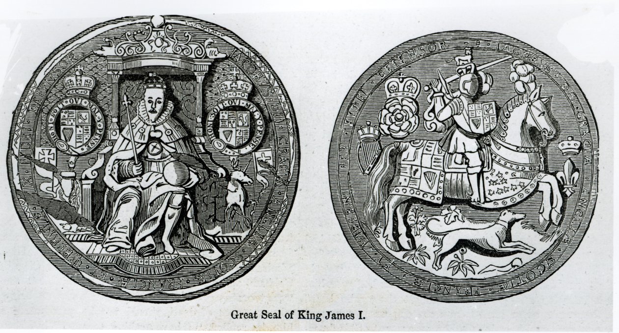 Wielka Pieczęć Jakuba I (1566-1625) autorstwa English School