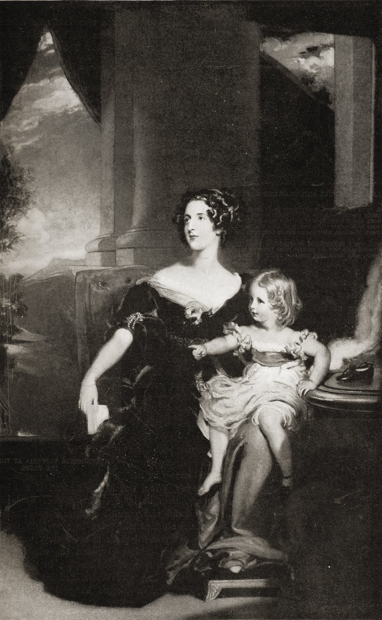 Harriet księżna Sutherland (1806-68) autorstwa English School