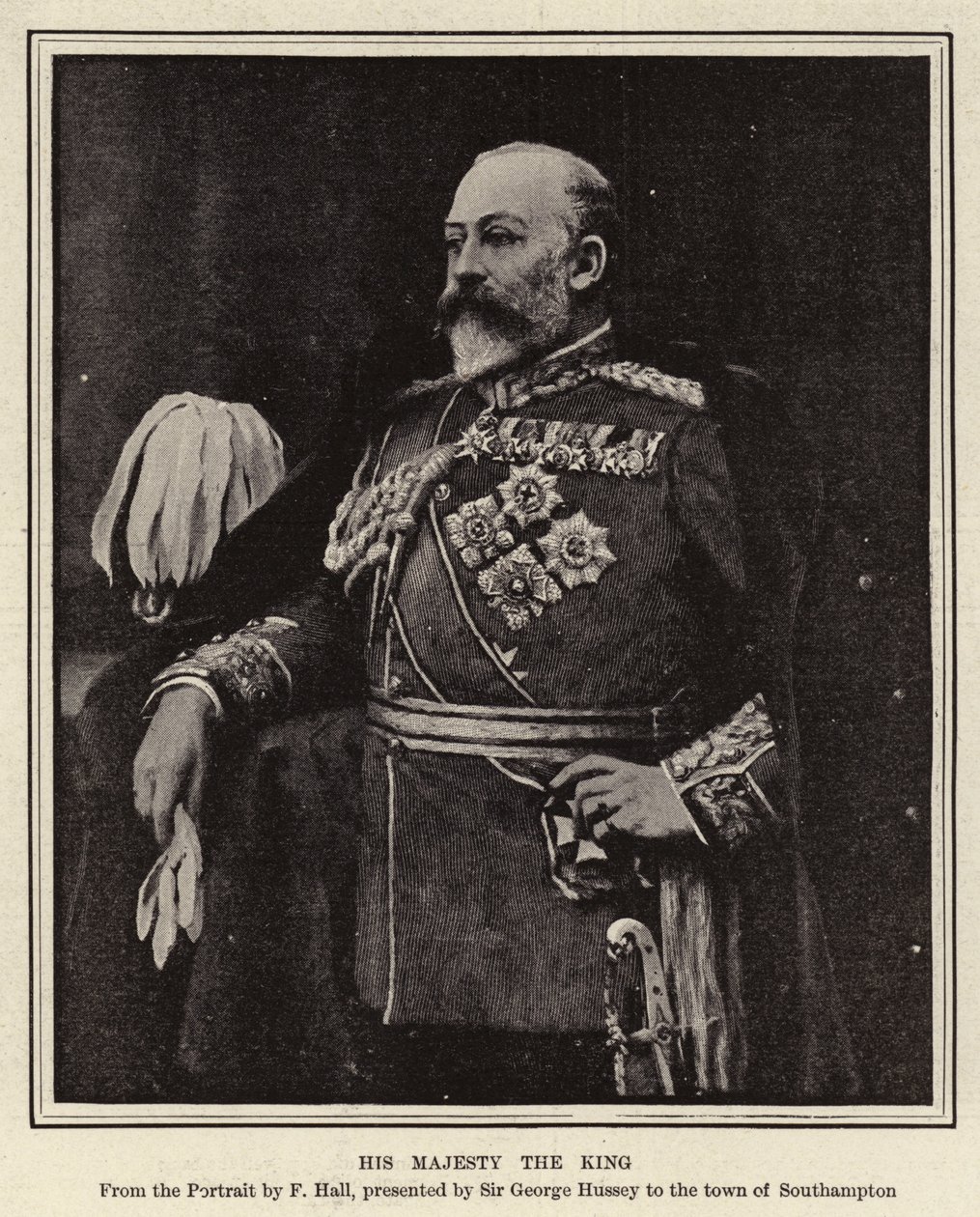 Jego Królewska Mość (grawerunek) autorstwa English School