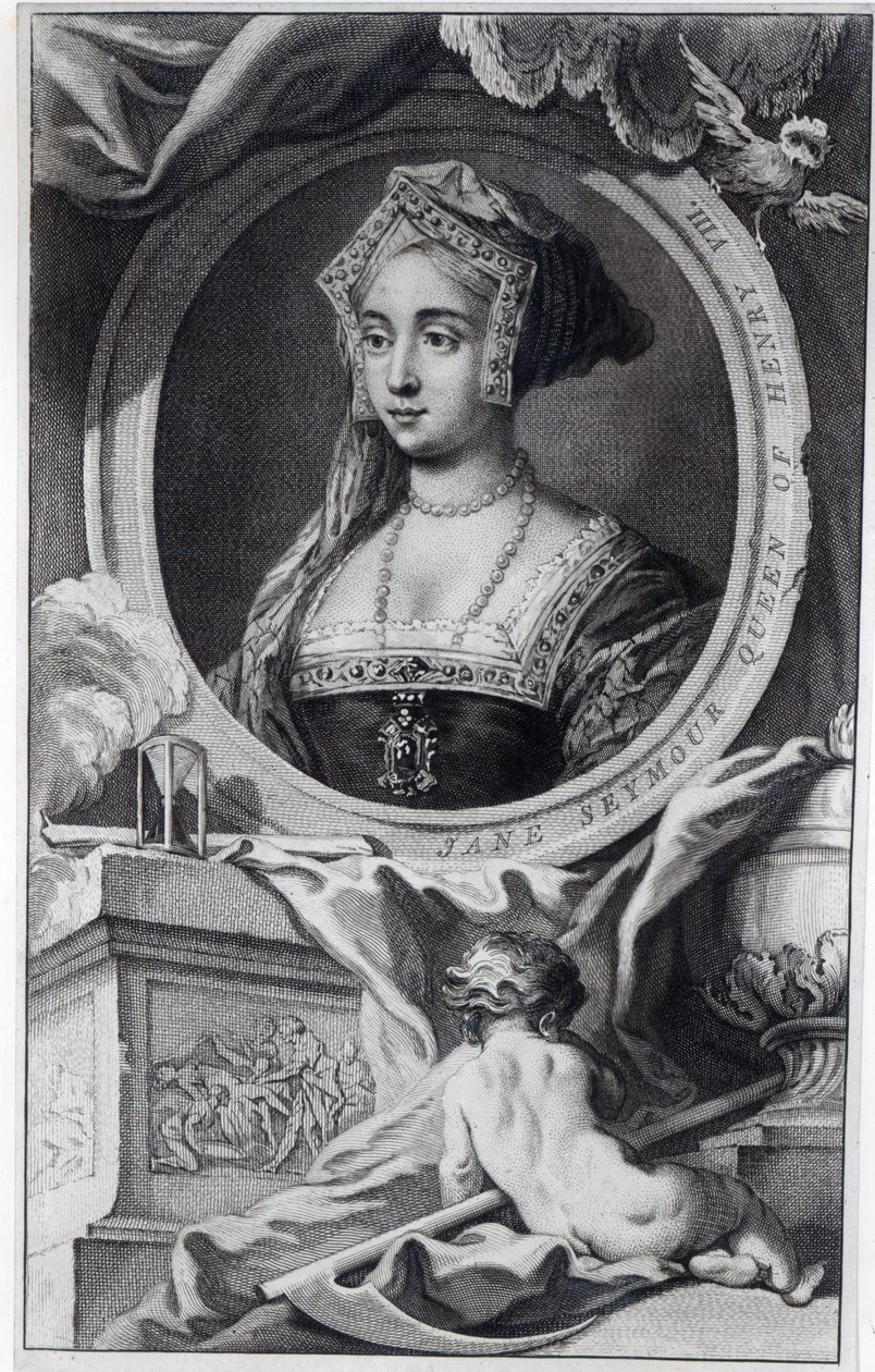 Jane Seymour, grawerowana przez Jacobusa Houbrakena, 1746 autorstwa English School