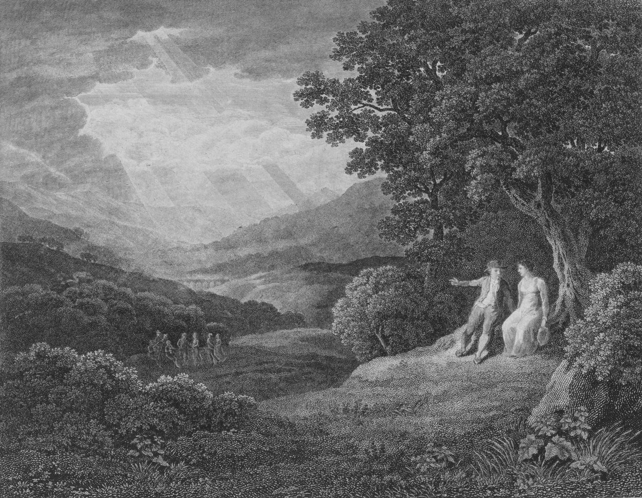 Dolina Llangollen autorstwa English School