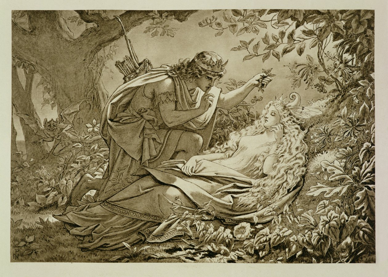 Oberon i Tytania autorstwa English School