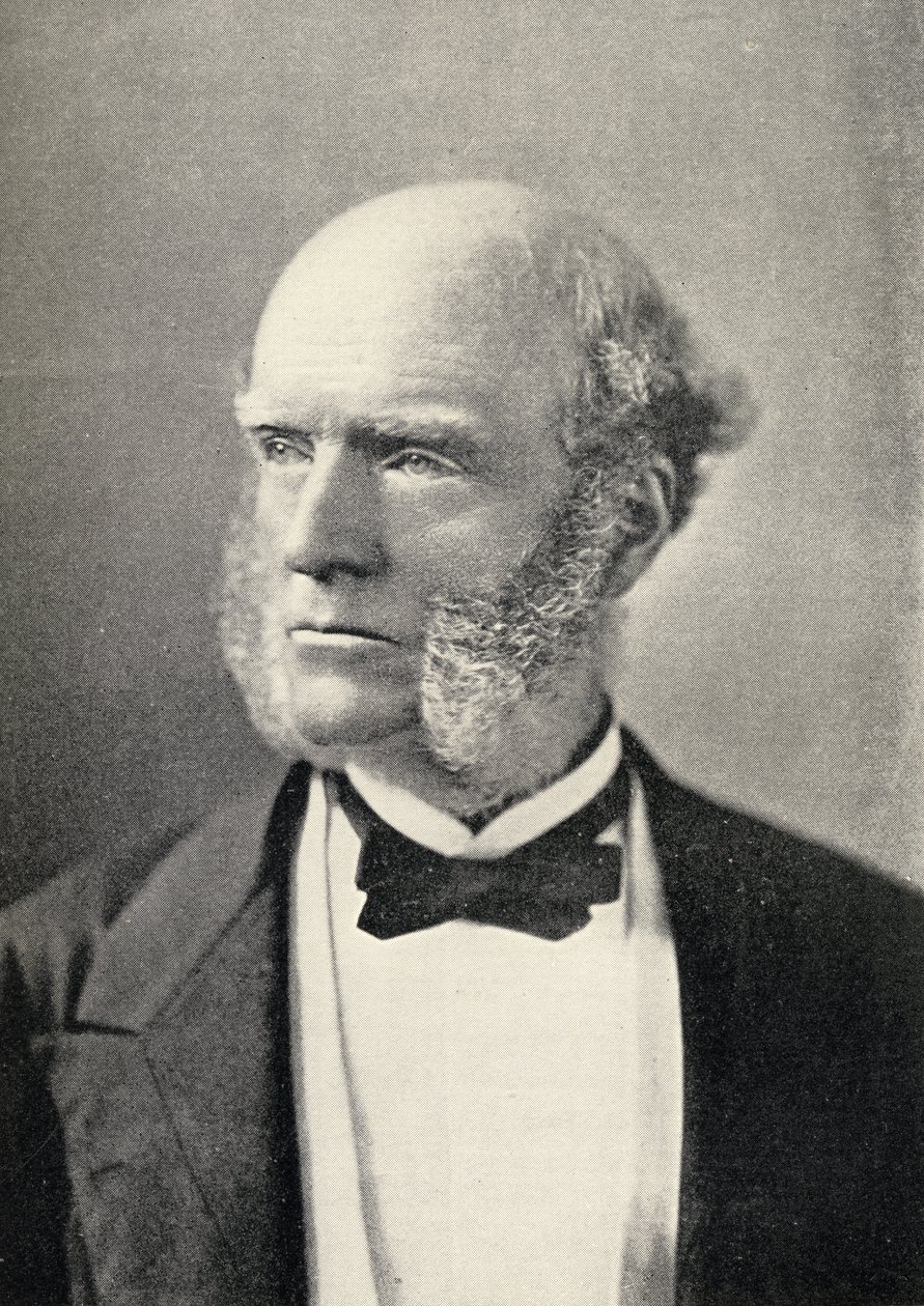 Portret Thomasa Hughesa (1822-96) autorstwa English School