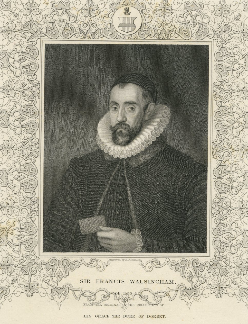 Sir Francis Walsingham (grafika) autorstwa English School