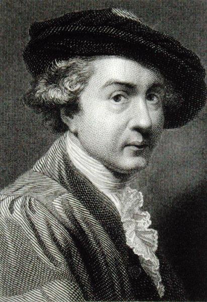 Sir Joshua Reynolds (1723-92) (grawerowanie) autorstwa English School