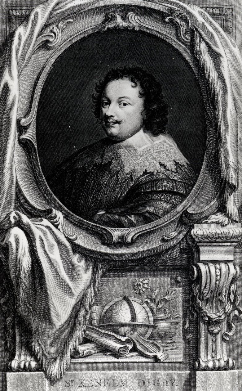 Sir Kenelm Digby (1603-1665) autorstwa English School