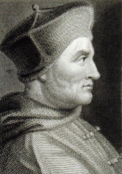 Sir Thomas Wolsey (c.1475-1530) (grawerowanie) autorstwa English School