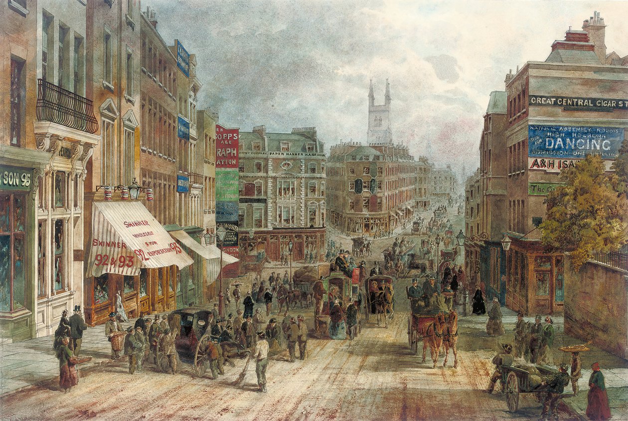 Snow Hill, Holborn, Londyn autorstwa English School