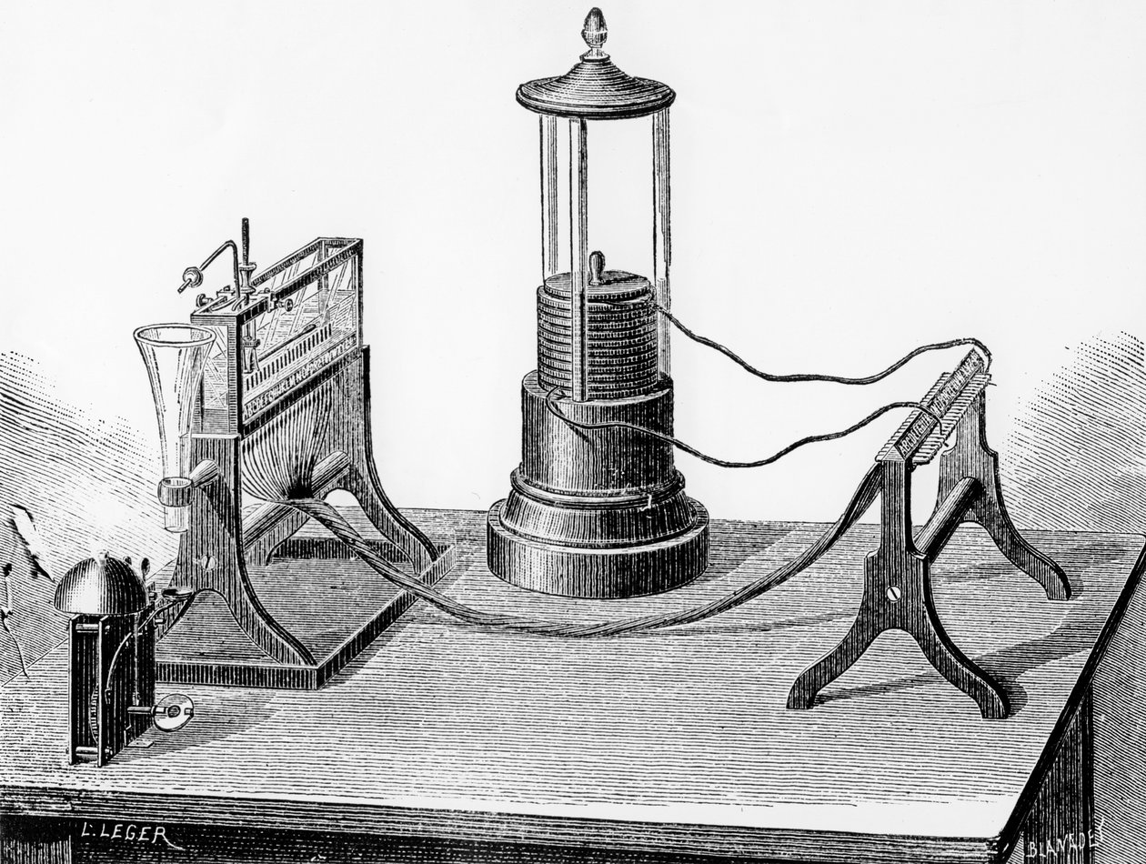 Soemmerings Perfected Telegraph, 1883 autorstwa English School