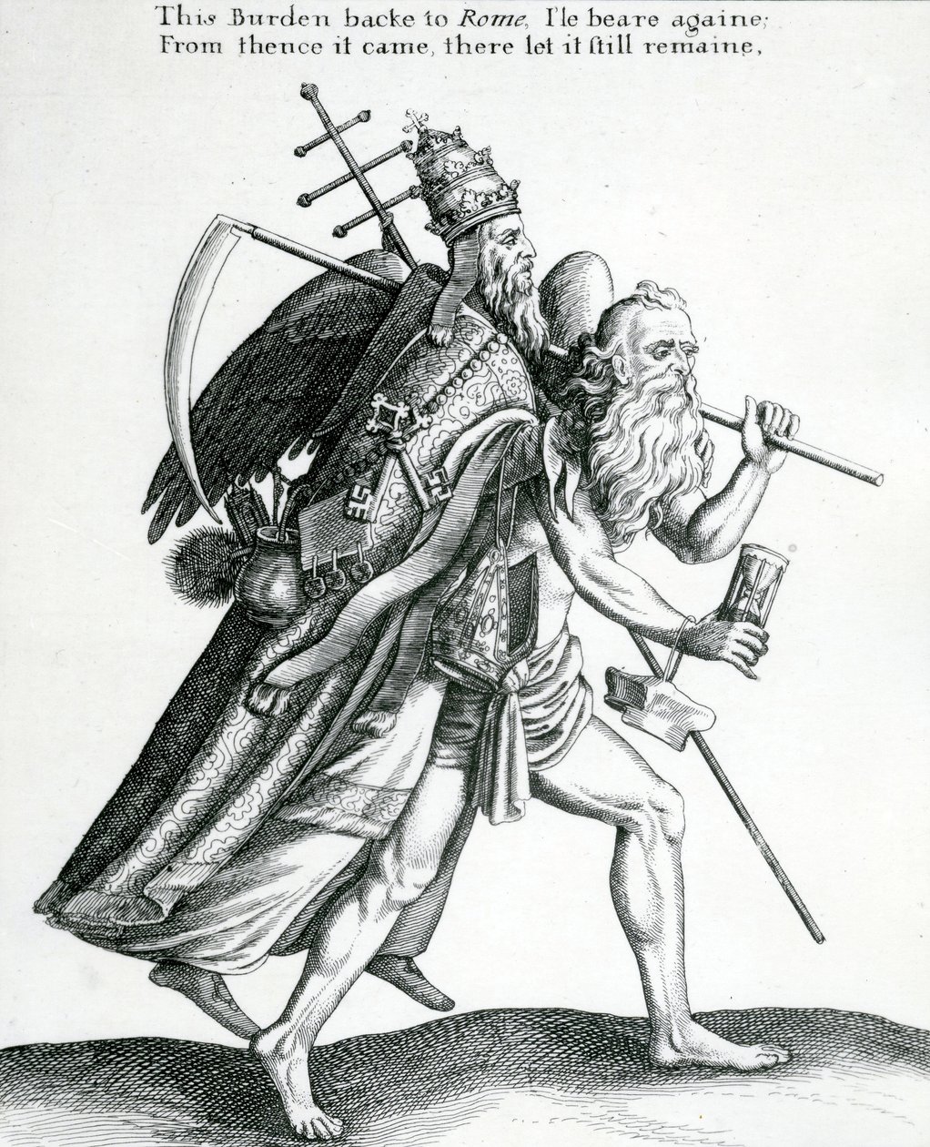 Ciężar wraca do Rzymu? około 1641 autorstwa English School