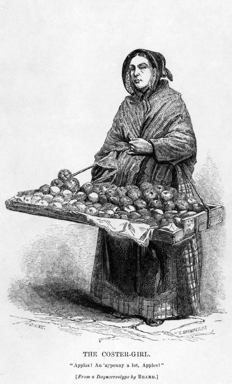 Coster-Girl, ok. 1840 autorstwa English School