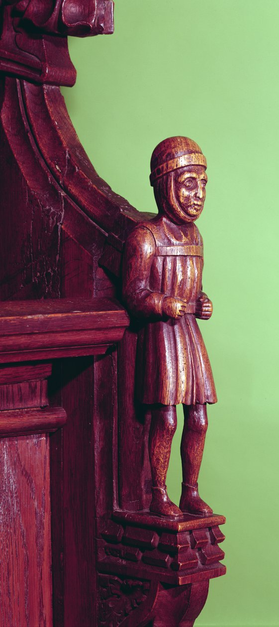 Handlarz Swaffham, c.1462 (drewno) autorstwa English School
