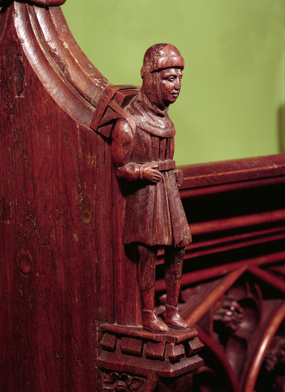 Handlarz Swaffham, c.1462 (drewno) autorstwa English School