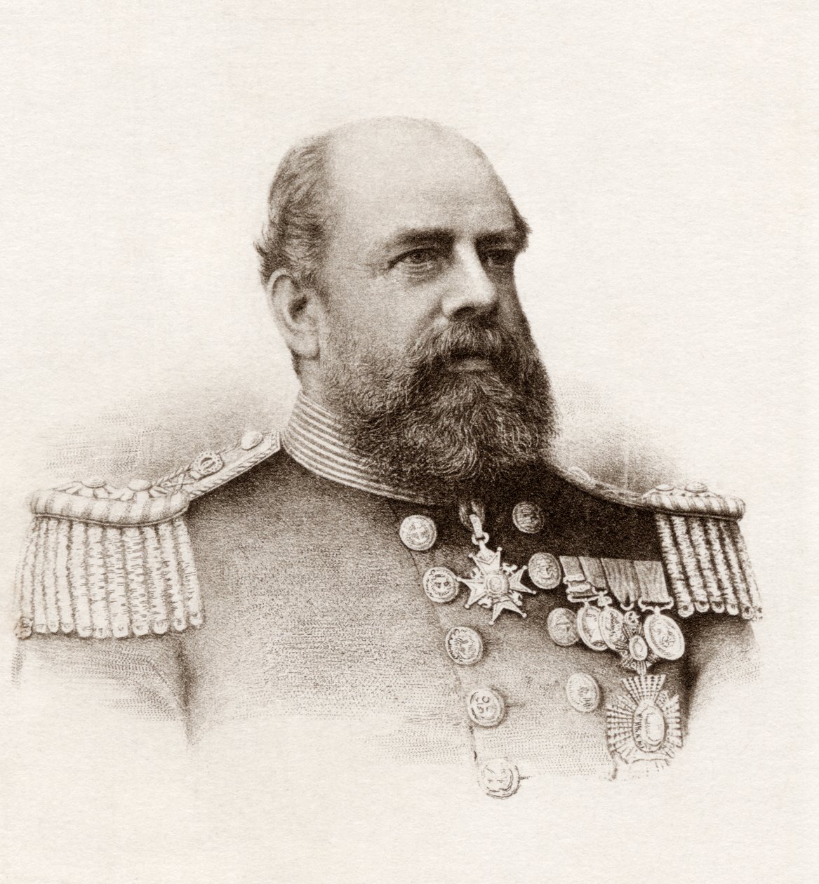 Wiceadmirał Sir George Tryon (lito) autorstwa English School