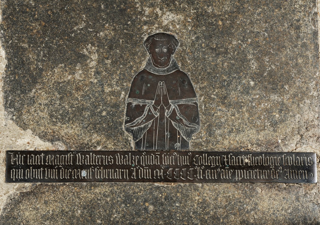Walter Wake, c.1451-52 (mosiądz) autorstwa English School