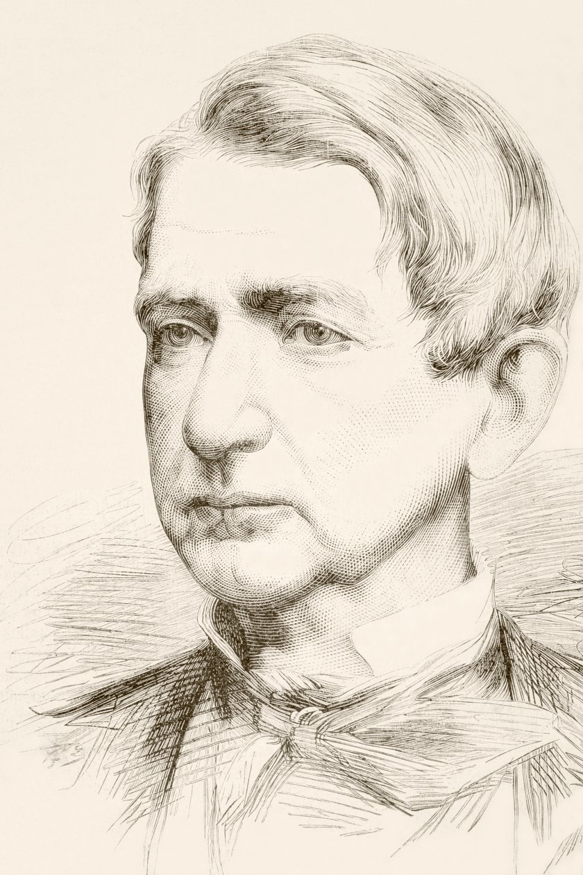 William Henry Seward, senior (litho) autorstwa English School