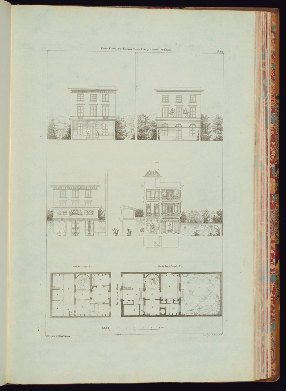Oprawa (Francja) autorstwa Engraved by Charles Nicolas Ransonnette