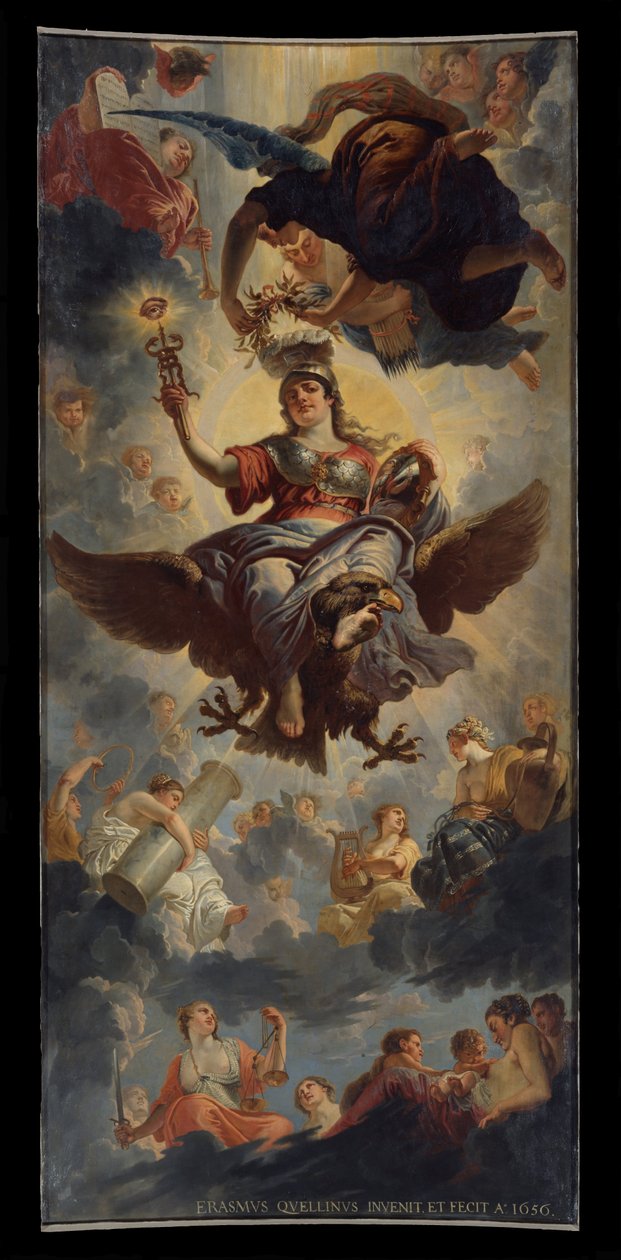 Sufit sali obrad autorstwa Erasmus Quellinus II