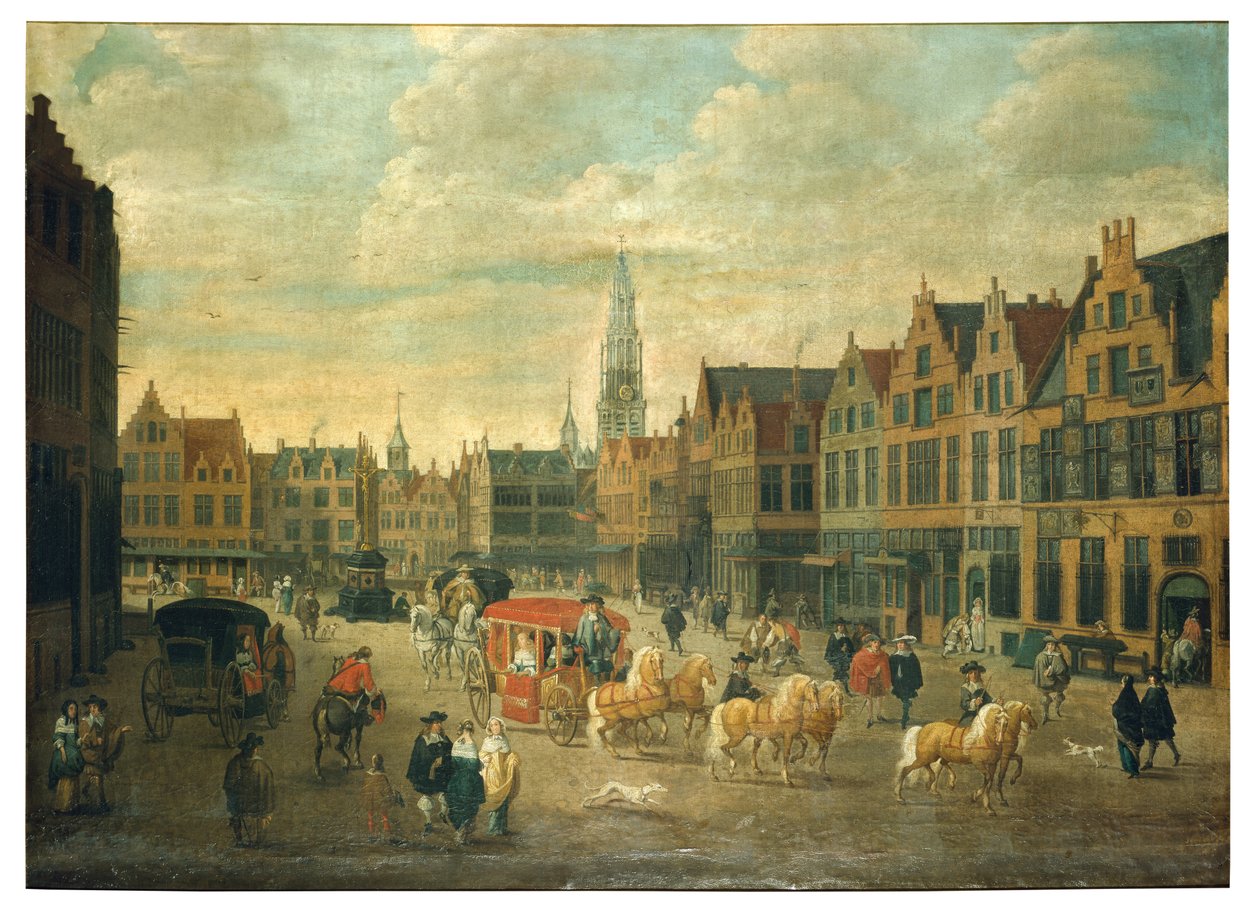 Meir w Antwerpii (olej na płótnie) autorstwa Erasmus de Bie