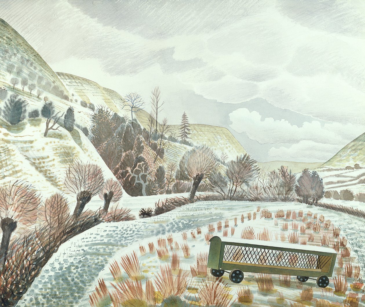 Nowy Rok Śnieg, 1935 autorstwa Eric Ravilious