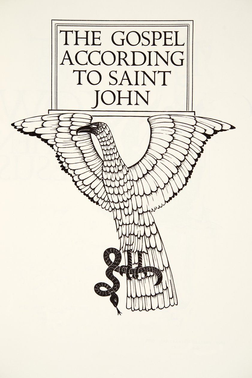 Orzeł św.Jana autorstwa Eric Gill