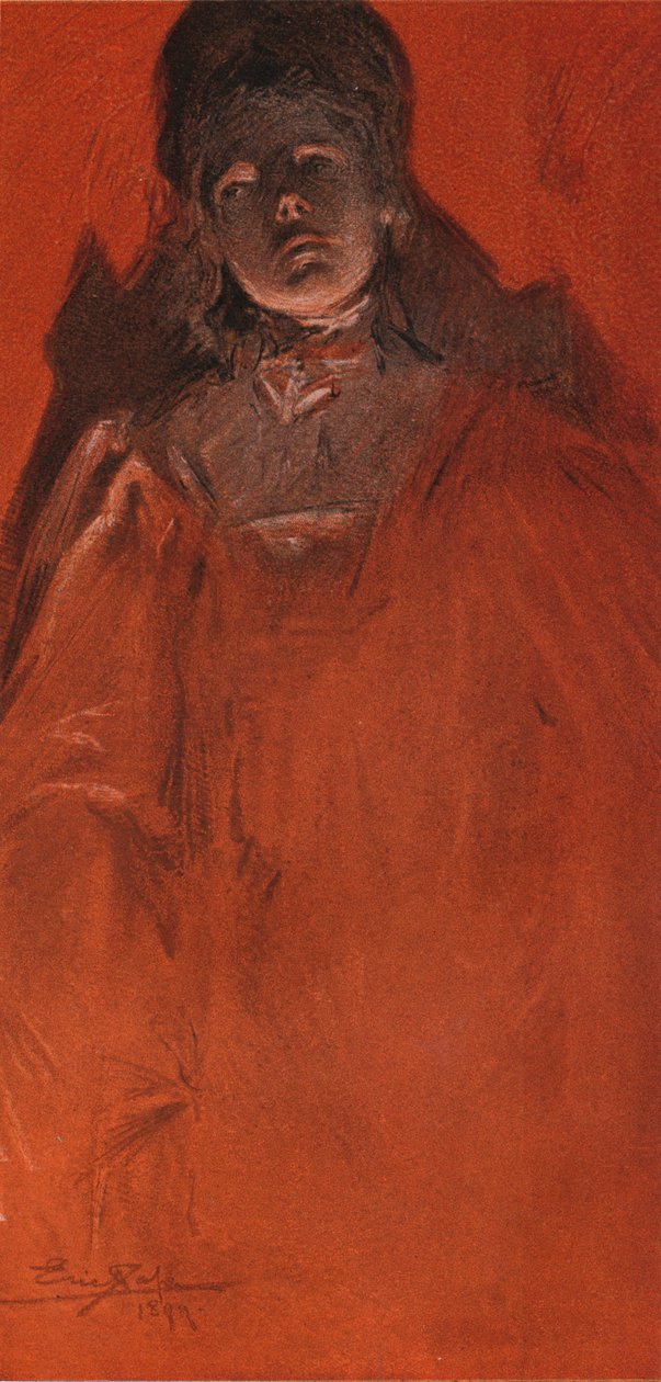 „Studium portretowe”, 1899 autorstwa Eric Pape