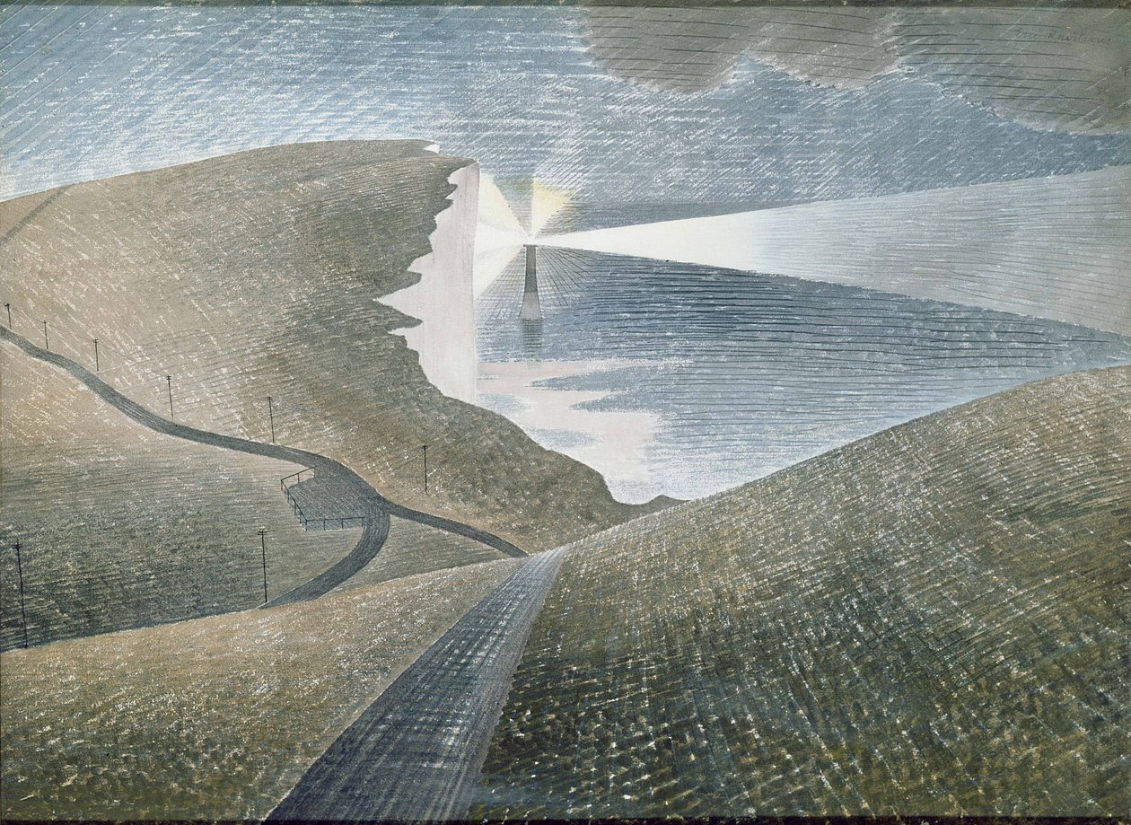 Beachy Head, 1939 (akwarela) autorstwa Eric Ravilious