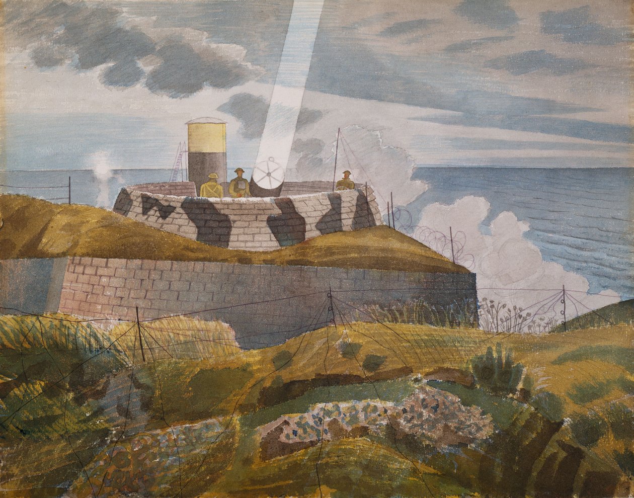 Reflektor o zmierzchu, październik 1941 autorstwa Eric Ravilious