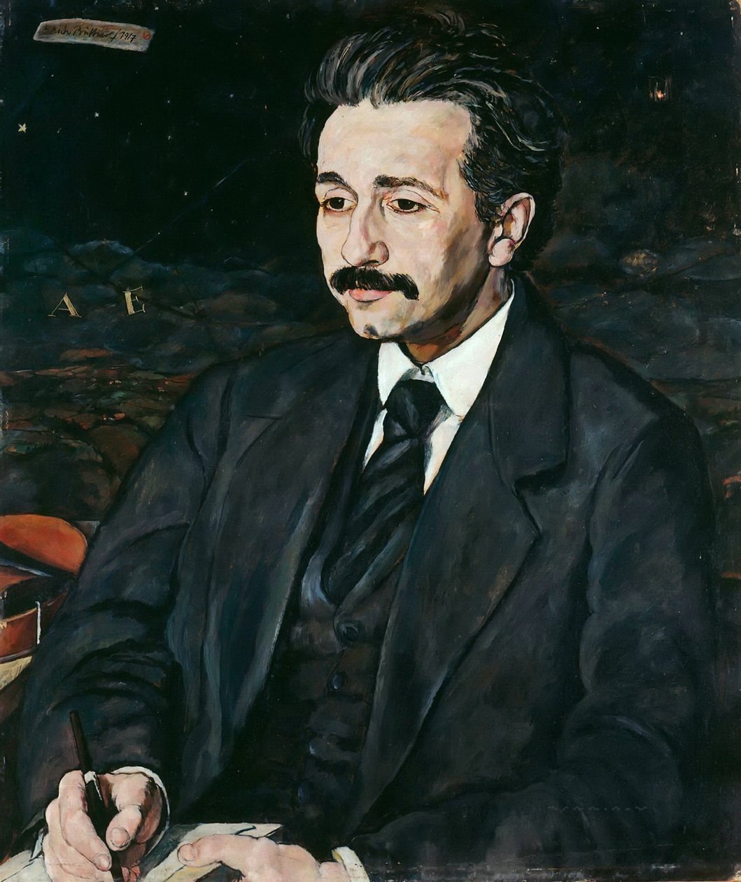 Portret Alberta Einsteina 1879-1955, 1917. autorstwa Erich Büttner