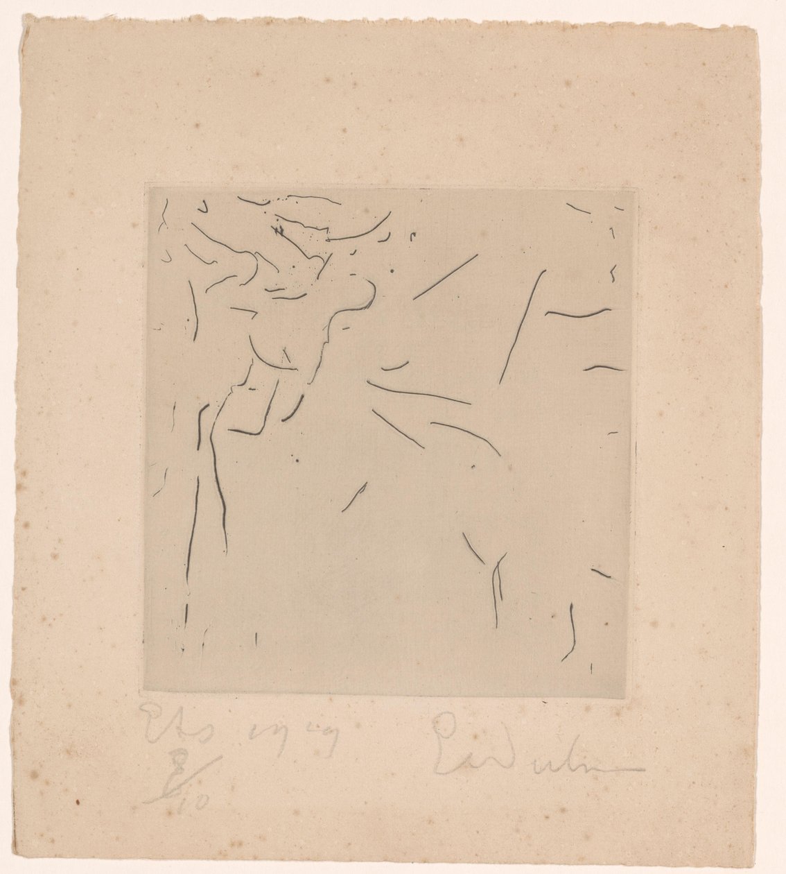 Kompozycja abstrakcyjna autorstwa Erich Wichmann (signed by artist)
