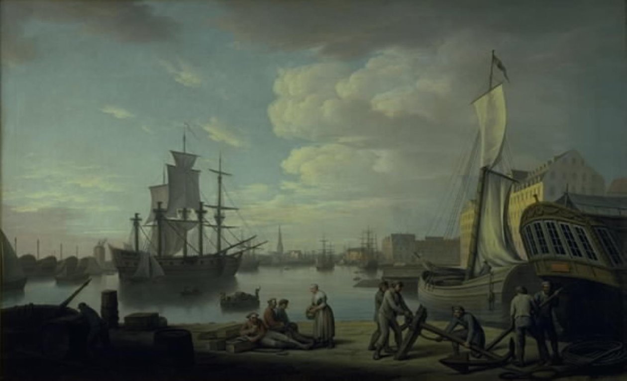 Port w Kopenhadze widziany z Larsens Plads autorstwa Erik Pauelsen