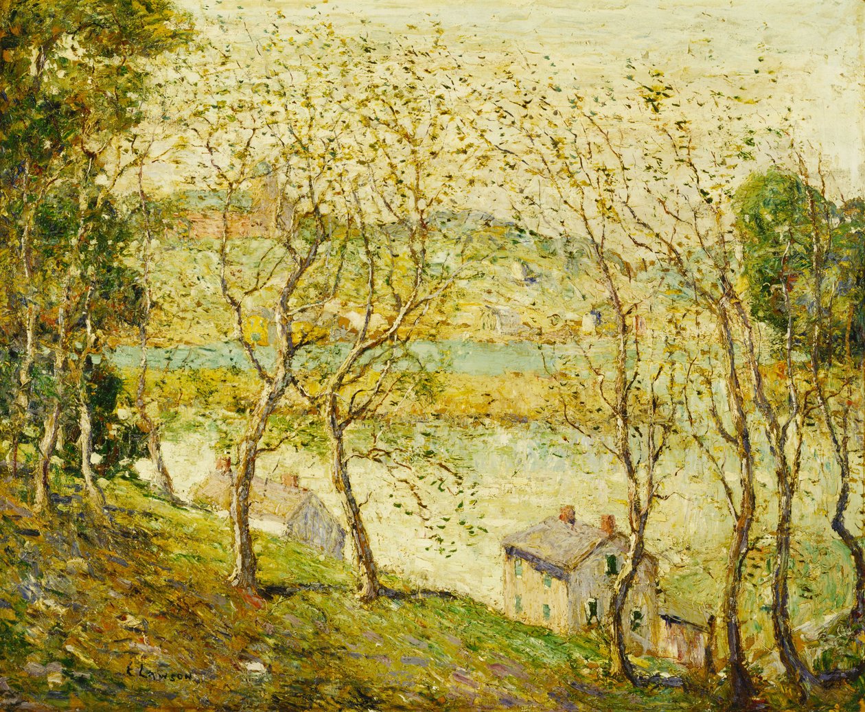Wiosna, rzeka Harlem autorstwa Ernest Lawson