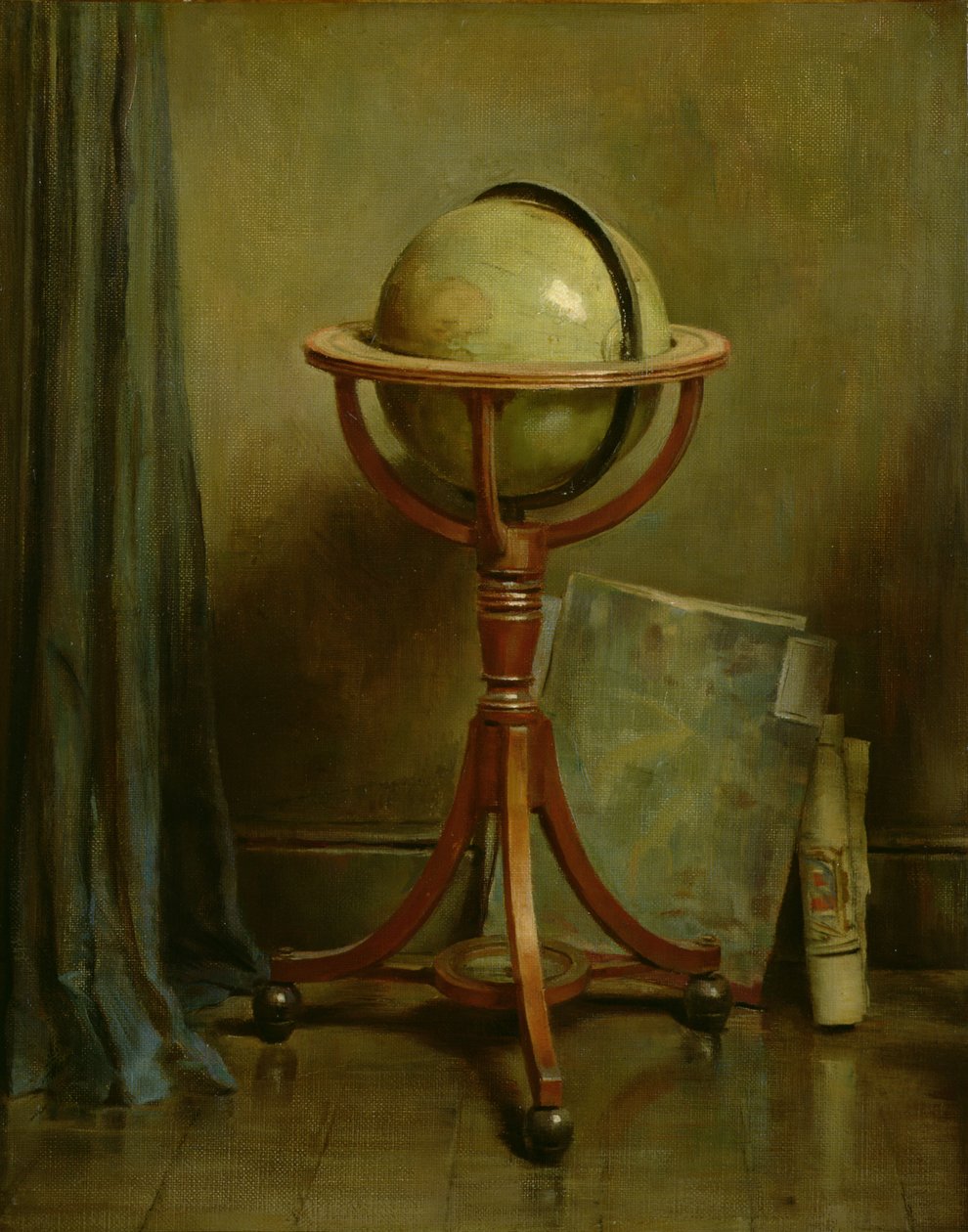Globus i mapy autorstwa Ernest Leopold Sichel