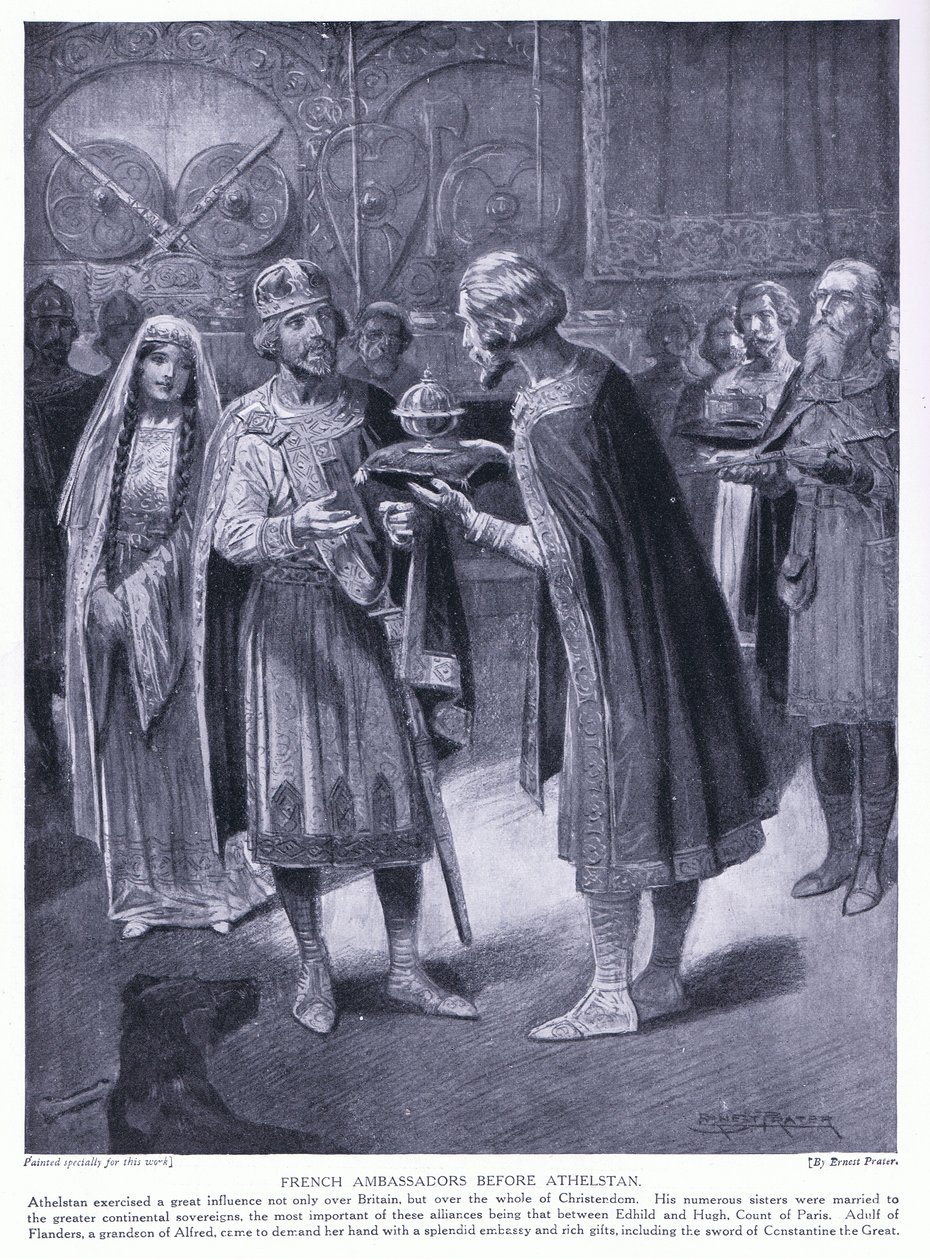 Ambasadorowie francuscy przed Athelstanem, lata 20. autorstwa Ernest Prater