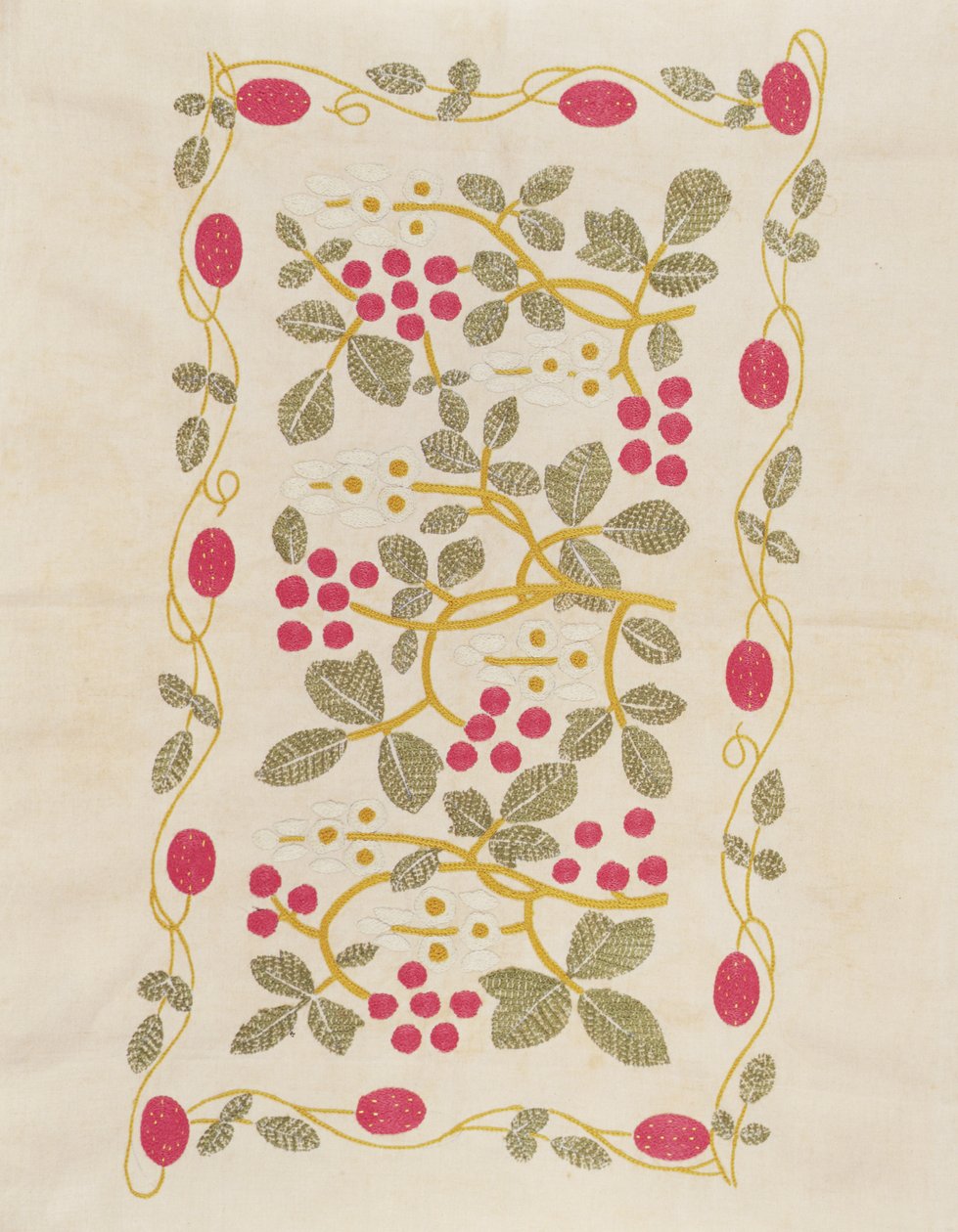 Haft, ok. 1900 (kolorowa wełna na lnie) autorstwa Ernest William Gimson