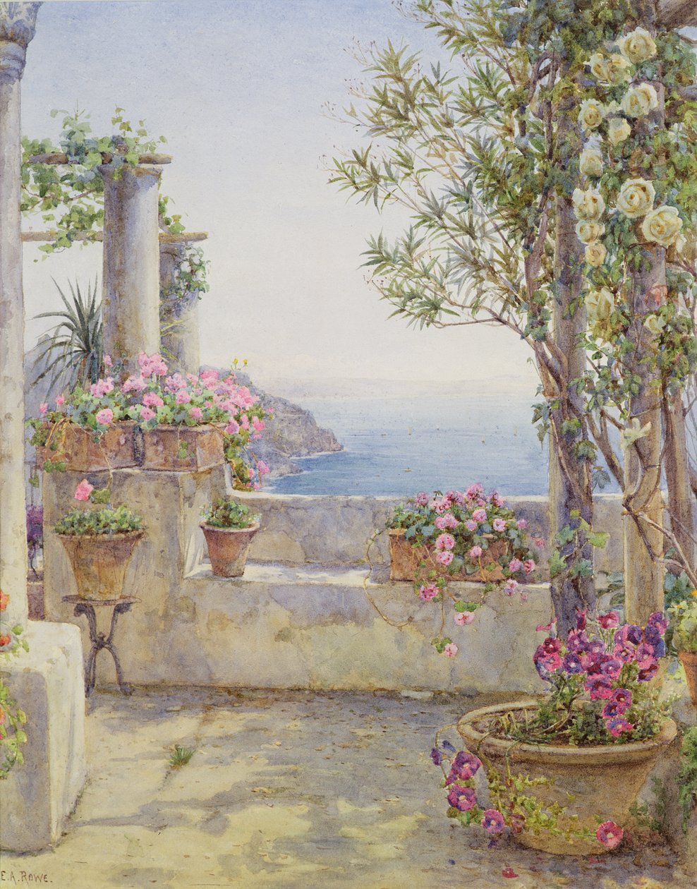 Włoski balkon autorstwa Ernest Arthur Rowe