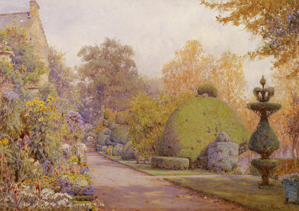 Cisowy spacer, Barncluith, Strathclyde autorstwa Ernest Arthur Rowe
