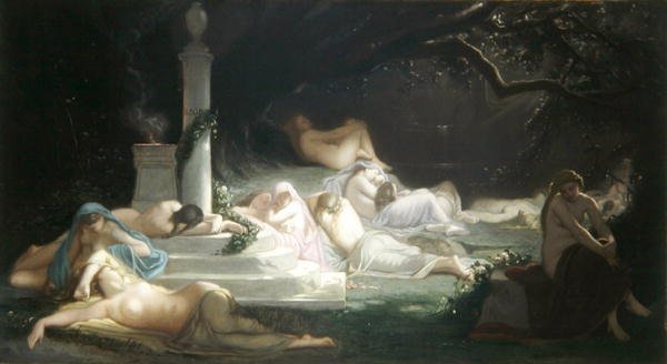 Nimfy przy grobie Adonisa autorstwa Ernest Augustin Gendron