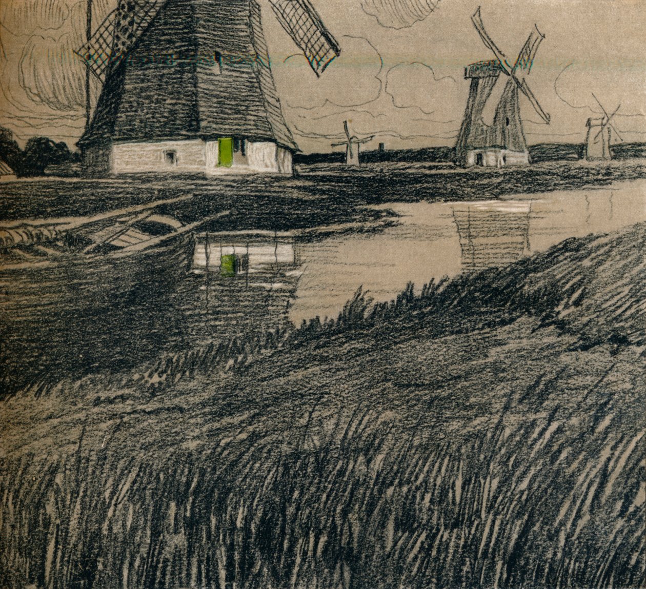 „W pobliżu Rotterdamu”, ok. 1912 r. autorstwa Ernest Bewlay