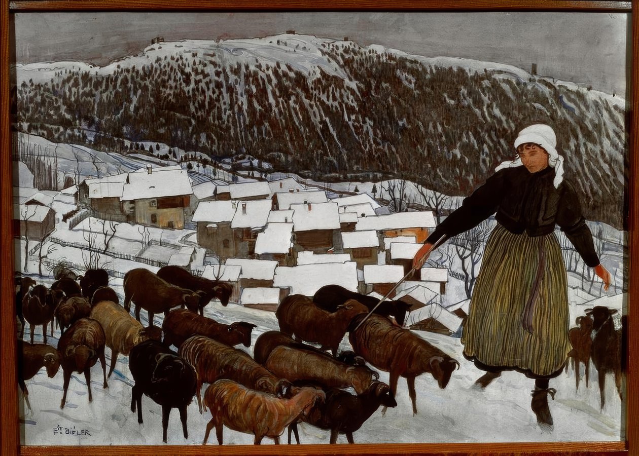 Opiekun kóz autorstwa Ernest Bieler