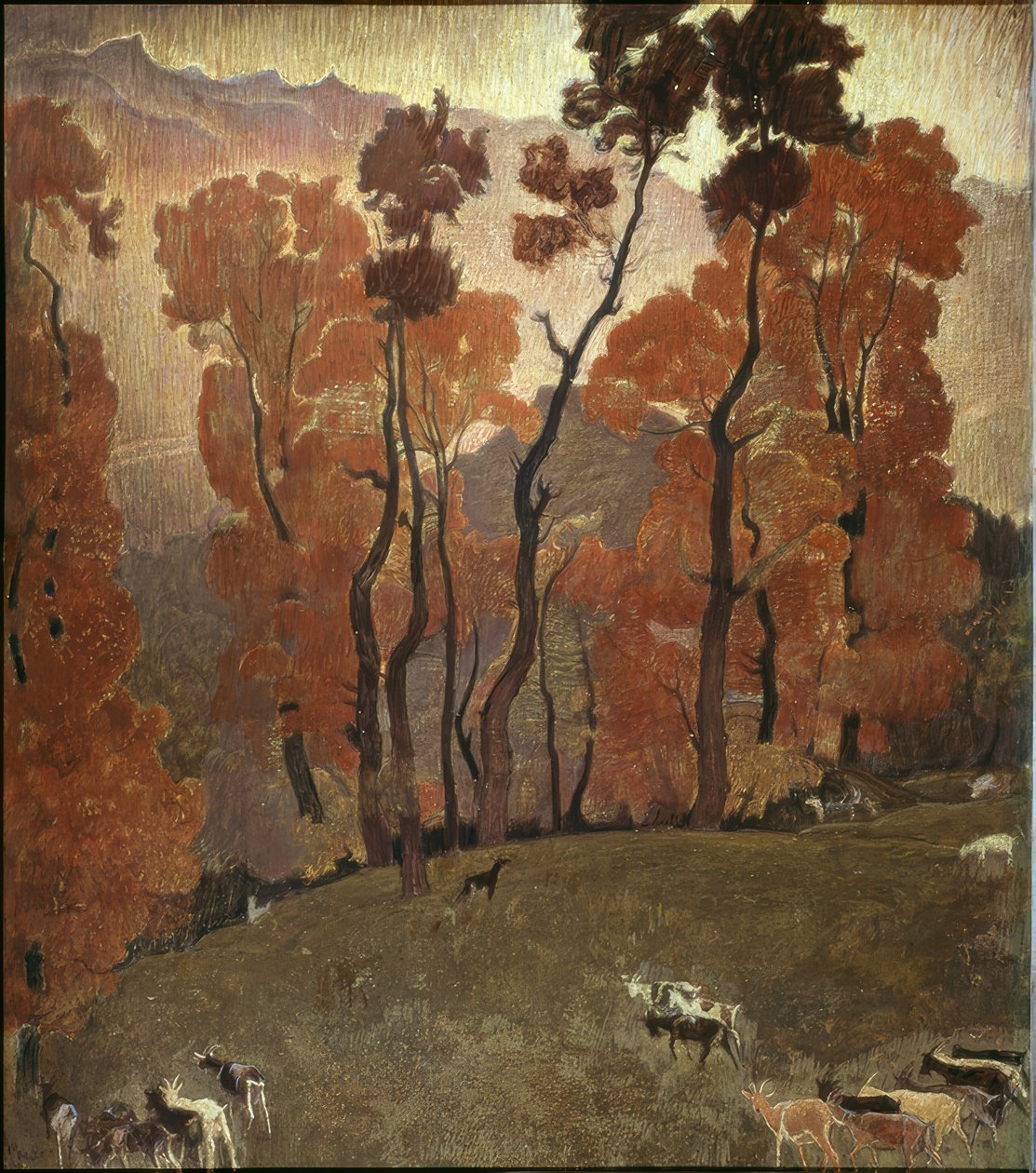 Krajobraz Valais autorstwa Ernest Bieler