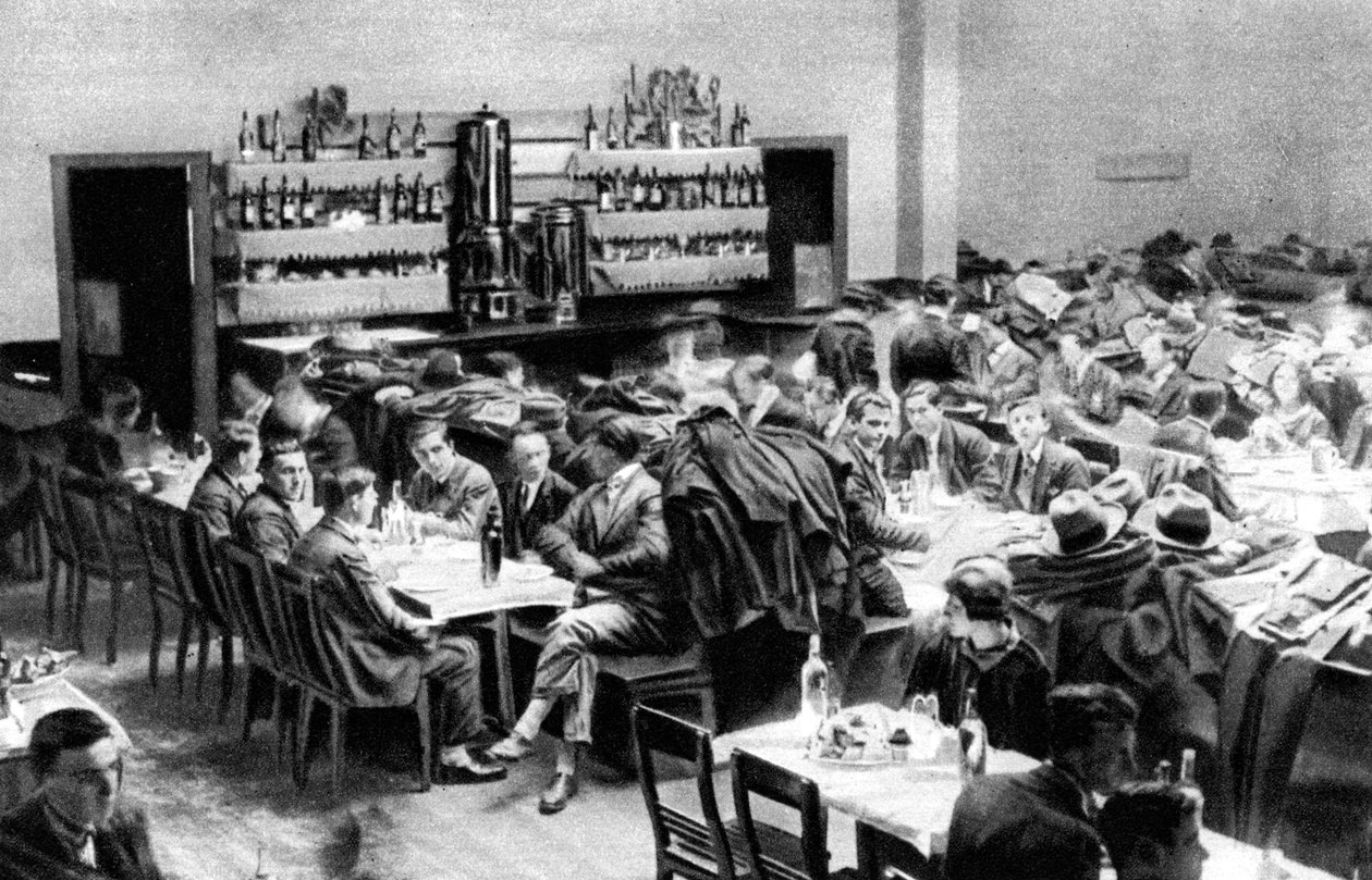 Restauracja dla studentów, Paryż, 1931. autorstwa Ernest Flammarion
