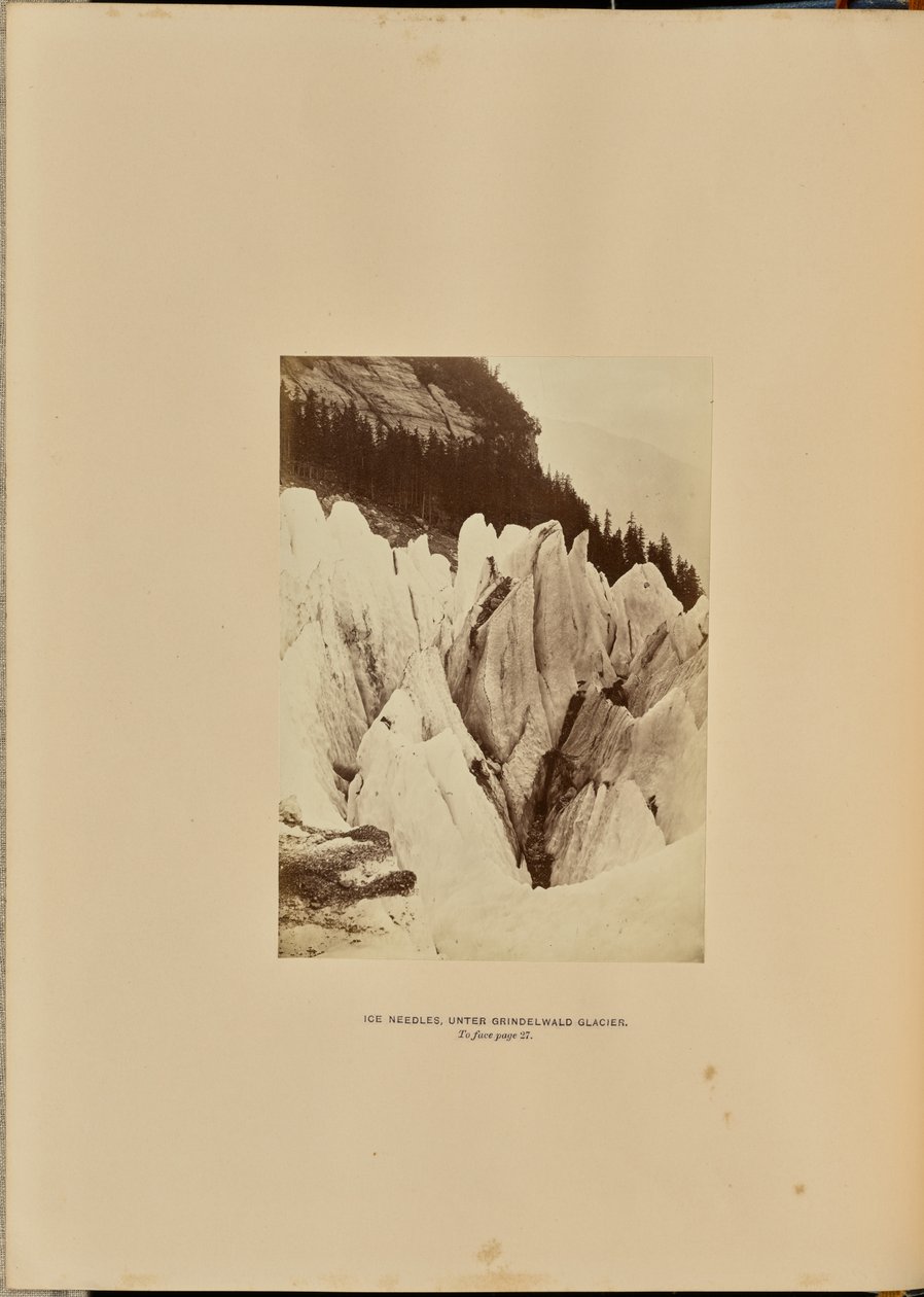 Igły lodowe - pod lodowcem Grindelwald autorstwa Ernest H. Edwards