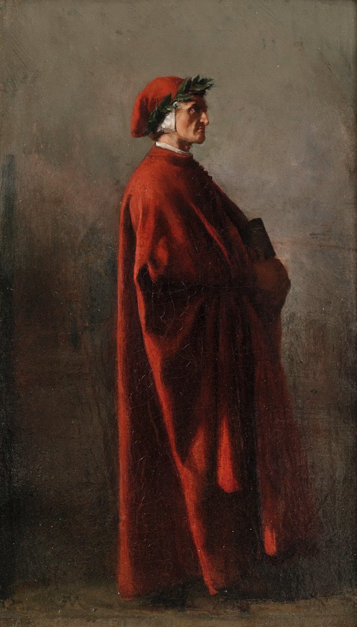 Dante Alighieri 1265-1321. autorstwa Jean Louis Ernest Meissonier